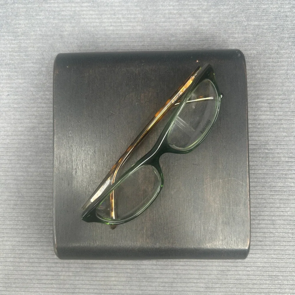 Kensie Luxurious Y2k Eyeglasses Green Tortoise Cat Eye Frames 53-17-135 OL